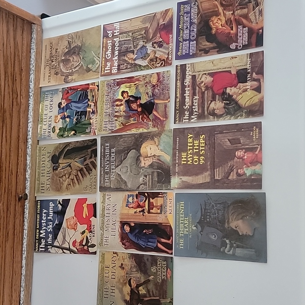 SET OF 13 NANCY DREW BOOK COVER POSTCARDS - GREAT FOR THE NANCY DREW FAN!